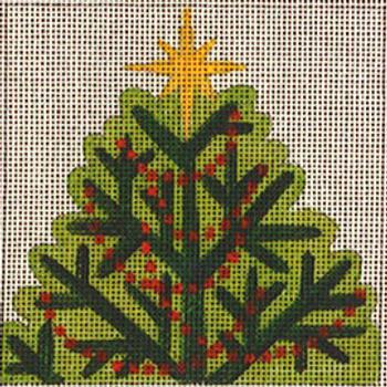 C106 Tree-Star 4 x 4 18 Mesh Jane Nichols Needlepoint