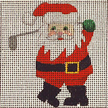 C111 Santa-Follow Thru 4 x 4 13 Mesh Jane Nichols Needlepoint