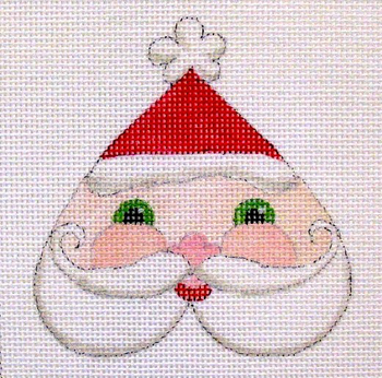 C455 Heart Santa 4 x 4 18 Mesh Jane Nichols Needlepoint