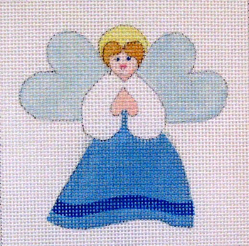 C452 Heart Angel 4 x 4 18 Mesh Jane Nichols Needlepoint