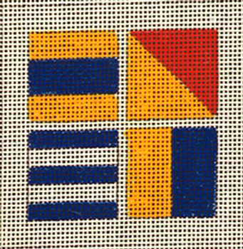 C502 Signal Flag-Dock 4 x 4 13 Mesh Jane Nichols Needlepoint