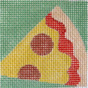 K24 Pizza l 4 x 4  10 Mesh Kid & Beginner Jane Nichols Needlepoint