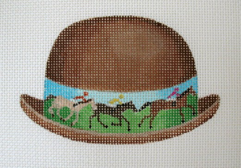 1806 Derby 5 x 7 13 Mesh Hat Pun Jane Nichols Needlepoint