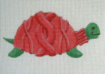 1214 Turtle Neck Turtle 5 x 7 13 Mesh Jane Nichols Needlepoint