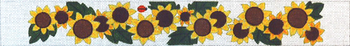 L788 Sunflowers 13 Mesh 2.5 x 20 Luggage Straps  Set of 3 Jane Nichols Needlepoint