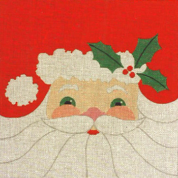 P103 Santa Face 12 x 12 13 Mesh Jane Nichols Needlepoint