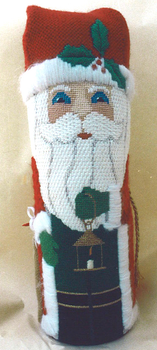 420	Standing Santa * 18 high 13 Mesh Jane Nichols Needlepoint with stitch guide and  finishing instructions