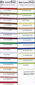 Rainbow Gallery Silk Lame Braid 13 LB04-ANTIQUE ROSE