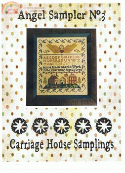Angel Sampler 3 Stitch count: 129 w x 150 h  First released: 1998 Carriage House Samplings 