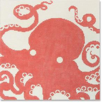 LRE-PL14 Octopus-Coral 13 Mesh 10 x 10 Liora Manne CBK Designs