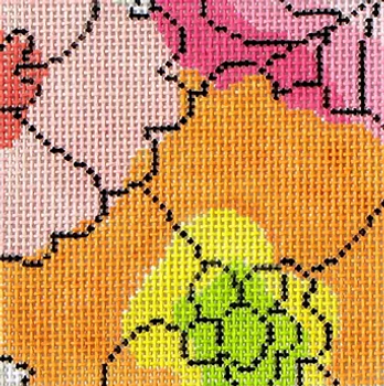 191a Jean Smith Designs Garden Jewel Coaster #3  4" Square 13 Mesh