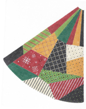 KCNT23-18 Crazy Quilt Pillar Tree 12 x 13 18 Mesh KELLY CLARK STUDIO, LLC