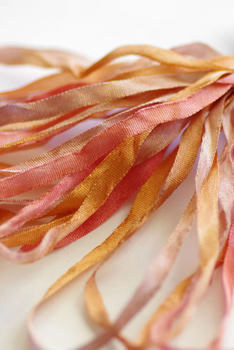 SR4 018 Terra Cotta Silken Ribbon 4mm Thread Gatherer