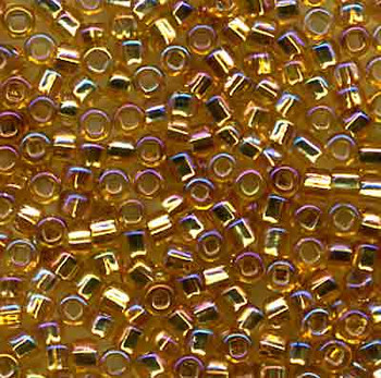 #BDS-634 Size 11  Rainbow Gold Beads Sundance Designs