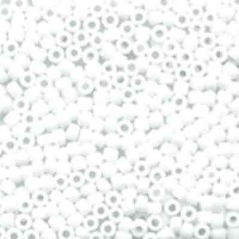 #BDS-F402A Size 14 Frosted Matte White Beads Sundance Designs