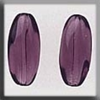 12261 Mill Hill Glass Treasure Fancy Olive Bead Bright Amethyst