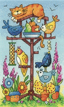 HCK1361 Heritage Crafts Kit Bird Table - Birds of a Feather by Karen Carter