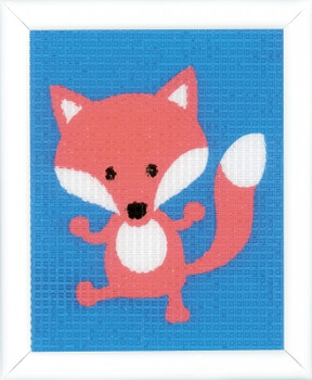 PNV157756 Little Fox Half Cross Stitch Kit Vervaco