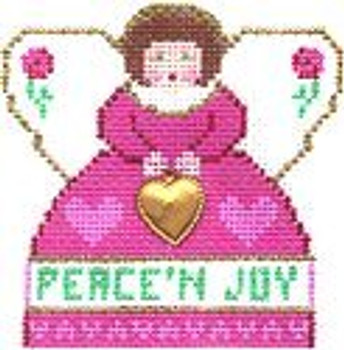 (PPD) PP999AN Mini Angel Peace ‘N Joy (Medium Pink) 18 Mesh 3 x 3 Painted Pony Designs