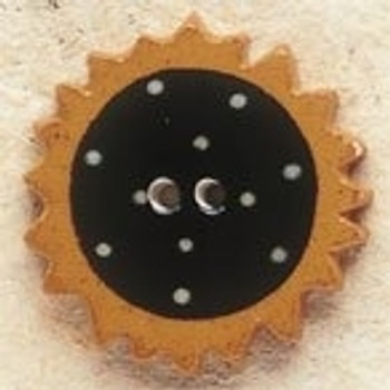 43005 Debbi Mumm Button Sunflower; 1" x 1"   2 Pieces