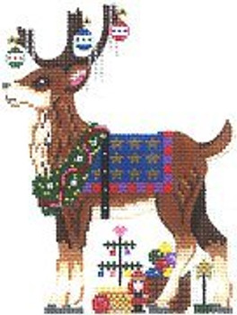 PP550BC Medium REINDEER 18 Mesh  5 x7 Painted Pony Designs