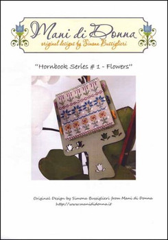 YT Hornbook Series #1 - Flowers Includes wooden hornbook approximately 50w x 56h Mani Di Donna  MDD-H1F