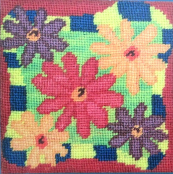 Mary Self Needlepoint Lazy Daisy