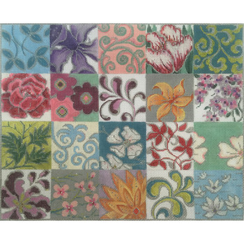 2763 Alice Peterson Designs Patchwork Collage II 13 Mesh 15 x 11.75