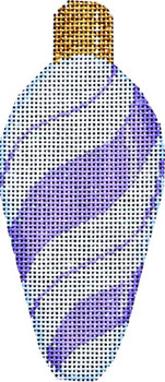 CT-1951U Purple Peppermint Swirl Light Bulb 2.25x4.75 18 Mesh Associated Talents 