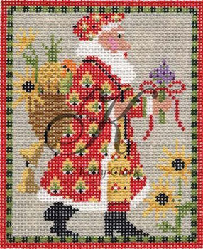 KCN130 Provence Santa 3.75" x 4.5", 18 Mesh KELLY CLARK STUDIO, LLC