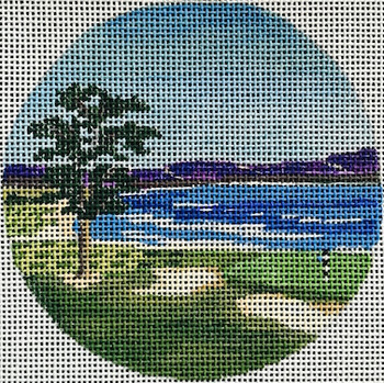 8102 Pebble Beach, CA 4" round, 18 mesh Purple Palm Designs