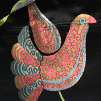 #83 610 The Tony In Perfect Plumage (Swatch) Shown In #79 Kaleidoscope And 67 Prytania Hug Me Bag