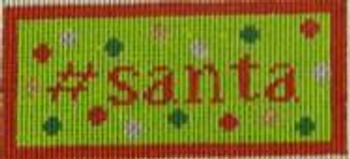 HT1 #Santa 1.75 x 4 18 Mesh Kristine Kingston Needlepoint Designs