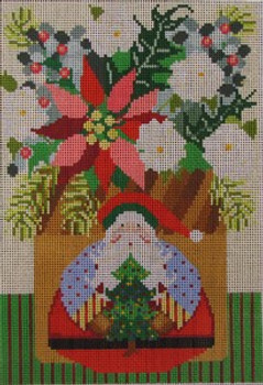 565D Christmas Basket 5.5 x 8 18 Mesh NEEDLEDEEVA