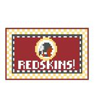 TL272 Washington Redskins! 3.5 x 2 18 Mesh Kathy Schenkel Designs