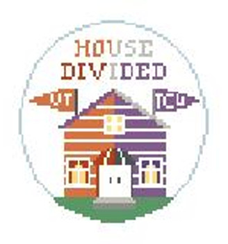 BT271D House Divided UT and TCU Kathy Schenkel Designs 4 dia 18 Mesh