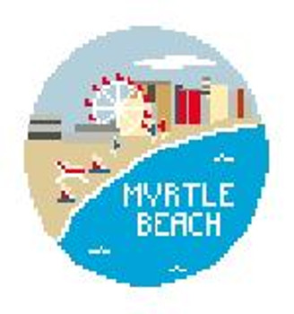 BT623 Myrtle Beach  4" diameter 18 Mesh Kathy Schenkel Designs