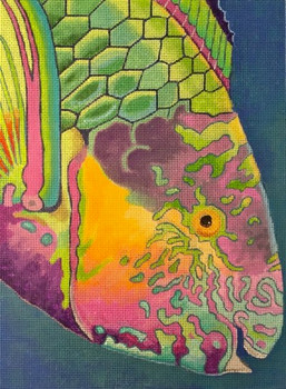 610 Surf Parrotfish 8 x 11 18 Mesh Purple Palm Designs