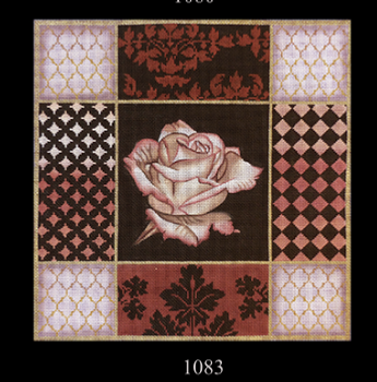 1083 Rust Rose Collage 15x15 13 Mesh Lani Enterprises