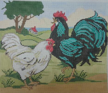 SW110 Rooster Landscape 10 x 12 13 Mesh Birds Of A Feather