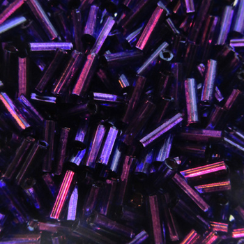 #BDS-BB-26 Dark Purple 6mm Bugle Bead Sundance Designs