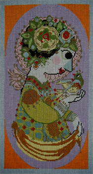 368	 Angel with Bird	8.5x16.5	13 Mesh Tapestry Fair