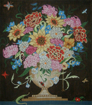614	 Victorian Floral (dark)	22x24 (14 x 16)?	18 Mesh Tapestry Fair
