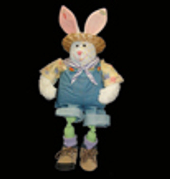 827	SS - Boy Bunny Shelf Sitter	incl.body 18 Mesh Tapestry Fair Canvas Only Shown Finished