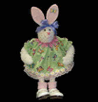 826 SS - Girl Bunny Shelf Sitter	incl.body 18   Mesh Tapestry Fair