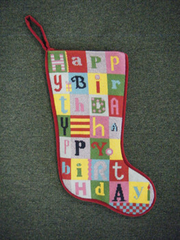 1051	Happy Birthday Quilt Stocking	16h	13 Mesh Tapestry Fair