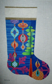 3005 Christmas Collage Stocking	19"h	13  Mesh Tapestry Fair