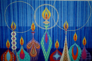 3004 Menorah	15.5x10	18  Mesh Tapestry Fair
