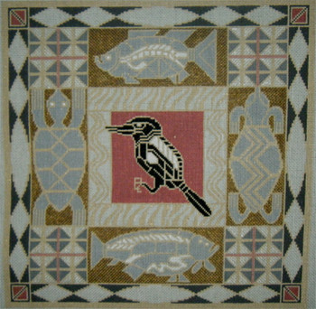 AJ01 Aborigine	15.5x15.5 13 Mesh Tapestry Fair ANNE JERLOW DESIGNS