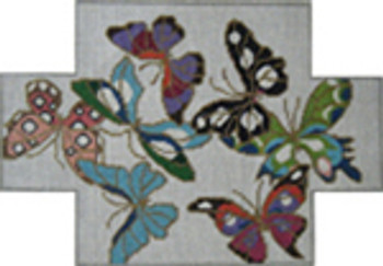 AJ21	Cloisonne Butterfly Brick Cover 13 Mesh Tapestry Fair ANNE JERLOW DESIGNS